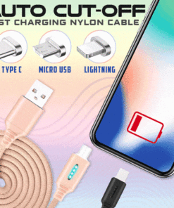 Auto Cut-off Fast Charging Nylon Cable