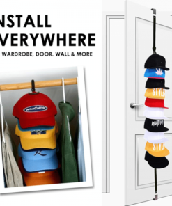 Adjustable Cap & Bag Door Rack