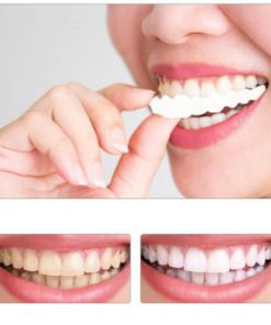 1 Set Upper & Lower Teeth Whitening Tooth Braces Simulation Brace Whitening Sleeve Smile Comfort Fit Denture Sleeve Oral Care