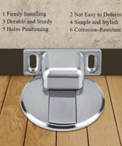 Stainless steel invisible magnetic doorstop