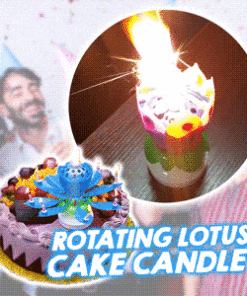 Rotating Lotus Surprise Candle