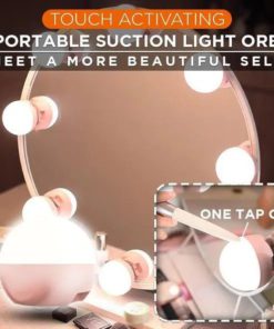 Touch Activating Portable Suction Light Orb