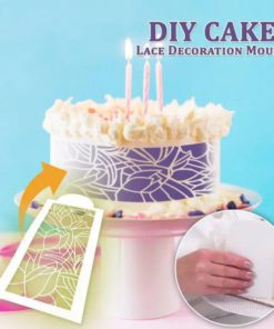 DIY Cake Lace Decoration Mould – Set For 8