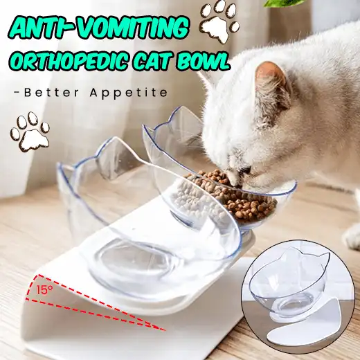 Anti-Vomiting Orthopedic Cat Bowl