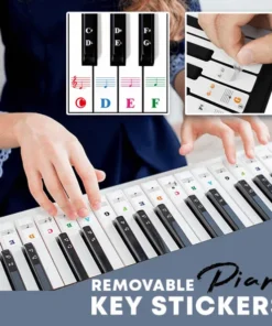 Removable Piano Key Stickers