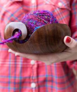 Handmade Wooden Yarn Bowl