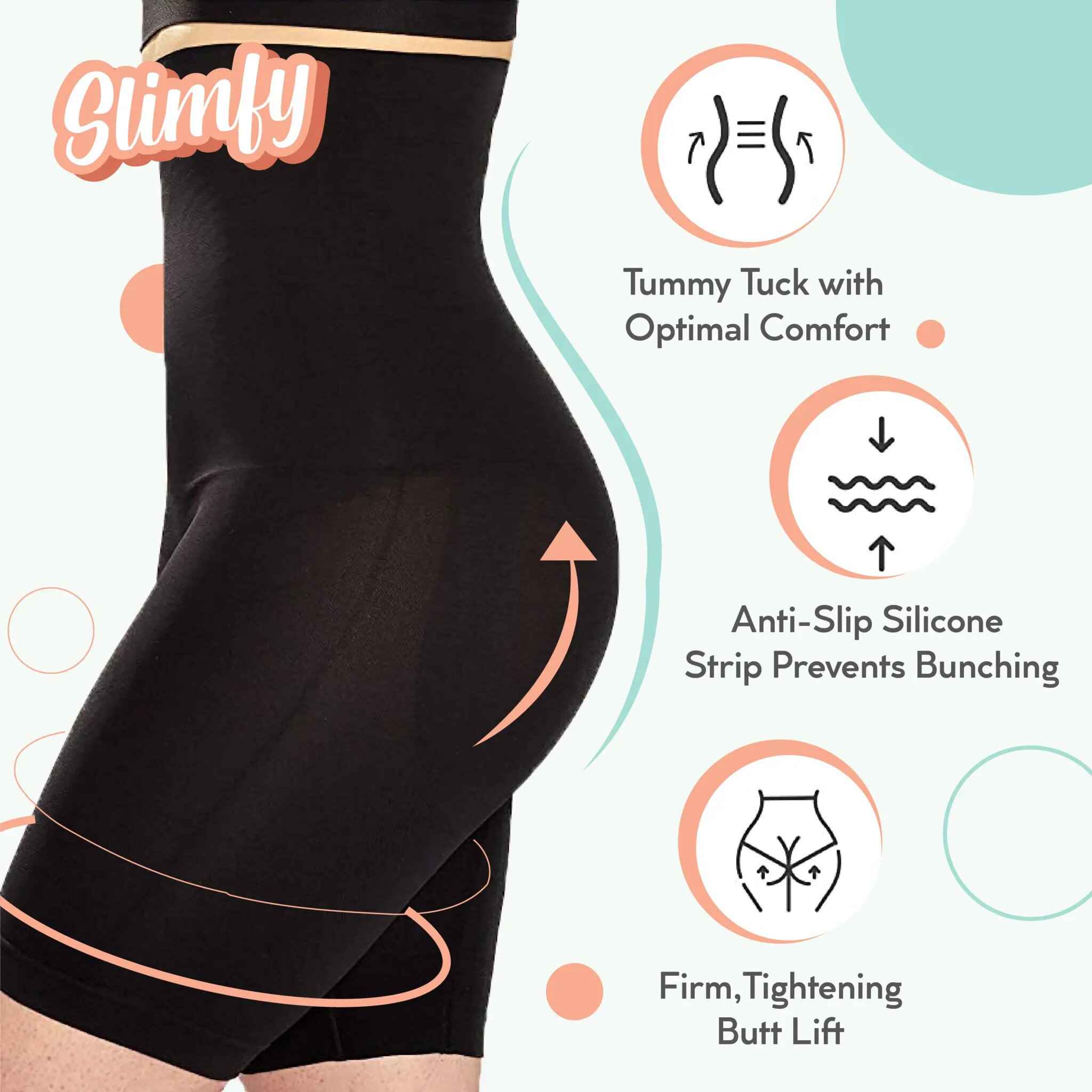 Slimfy High-Waisted Shorts Shaper - Buy Online 75% Off - Wizzgoo Store