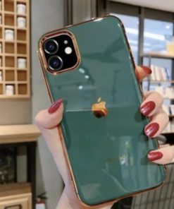 Luxury Electroplated Bumper Glossy Cover With Logo for iphone