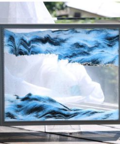 Glass Dynamic Quicksand Frame Hourglass