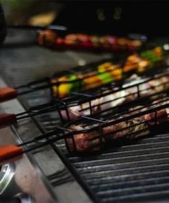 Square Stainless Steel Barbecue Baskets