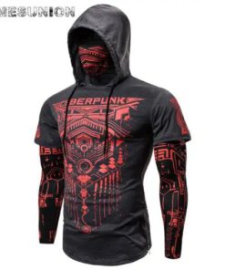 Fake Two Cyberpunk Ninja Suit Hoodies