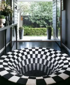 Alternative view of Vortex Illusion Rug