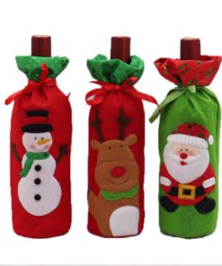 CHRISTMAS RED WINE BOTTLE STORAGE BAG