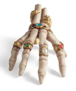 Alternative view of Jeweled Skeleton Hand