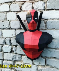 Alternative view of 3D Cartoon Character Cardboard Model