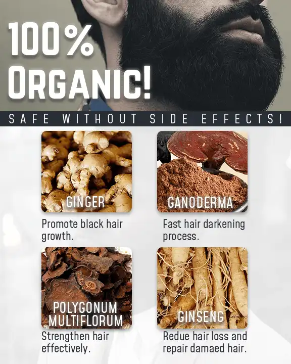 Herbal Beard Darkening Shampoo - Image 4