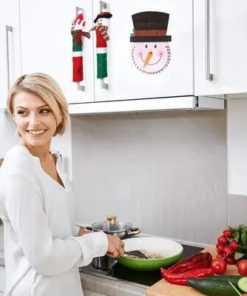 SNOWMAN KITCHEN HANDLE DOOR COVERS (SET OF 3)