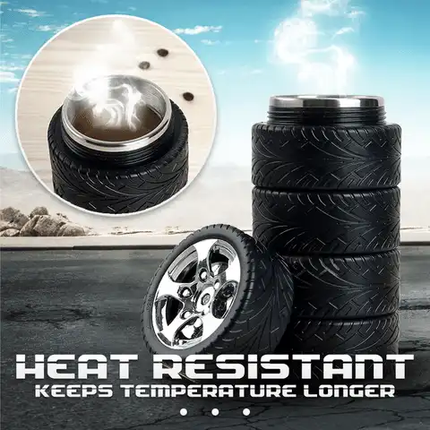 Creative Car Tire Insulation Cup - Image 15