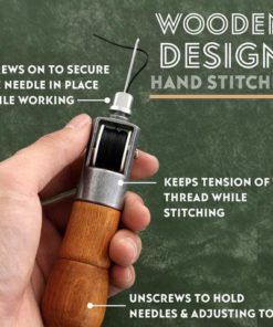 Alternative view of Leather Sewing Awl Kit Hand Stitcher Set (Copy)