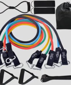 ProAerobics Latex Full Body Tubes Resistance Bands Workout Kit