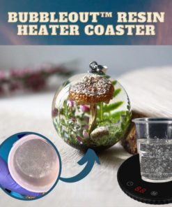 BubbleOut Resin Heater Coaster