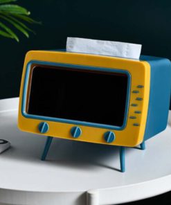 Multifunctional Tissue Box for Desktop TV