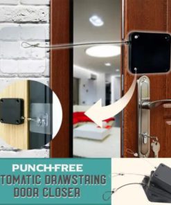 Punch-Free Automatic Drawstring Door Closer