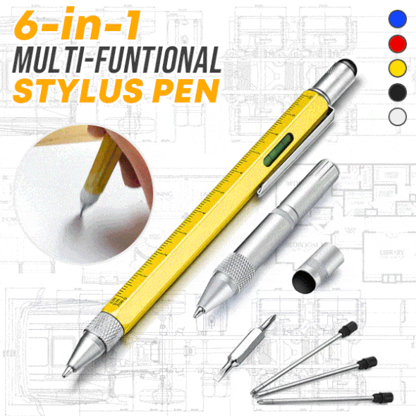 6-in-1 Multi-Functional Stylus Pen - Buy Online 75% Off - Wizzgoo Store