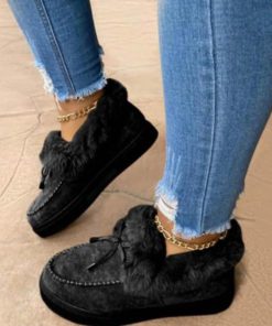Treadi Fur Slip On Boots New Women Winter Cotton Shoes