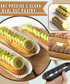 Alternative view of PastryPRO Oval Tart Ring Mold (3pcs Set)
