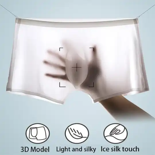 LISTENTOWIND Men’s Ice Silk Breathable Underwear - Image 10
