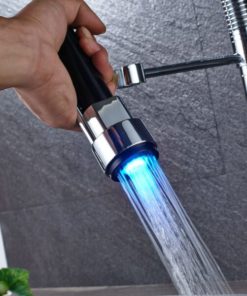 Alternative view of LED Kitchen Spring Deck Mounted Faucet