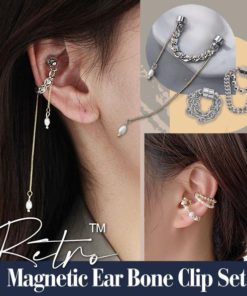 Retro No Pierced Magnetic Ear Bone Clip Set