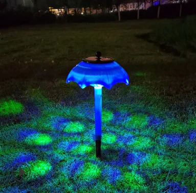 2021 New Solar Colorful Flashing Umbrella Garden Lawn Lamp - Image 2