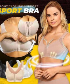 Front Closure Support Sport Bra