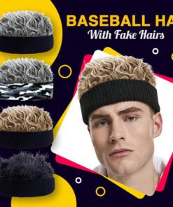 Baseball Hat With Fake Hairs