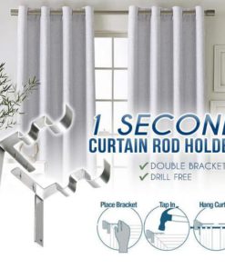 1 Second Curtain Rod Holder