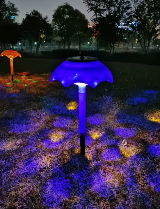 2021 New Solar Colorful Flashing Umbrella Garden Lawn Lamp - Image 7