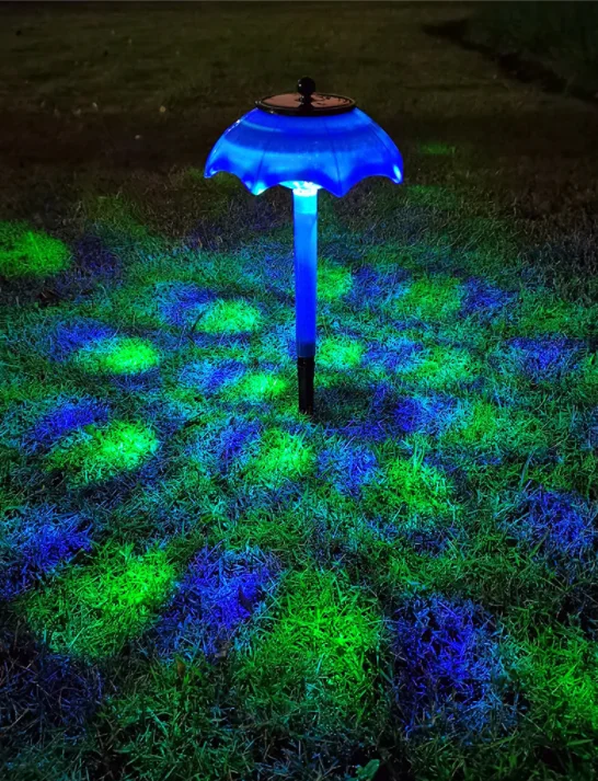 2021 New Solar Colorful Flashing Umbrella Garden Lawn Lamp - Image 6