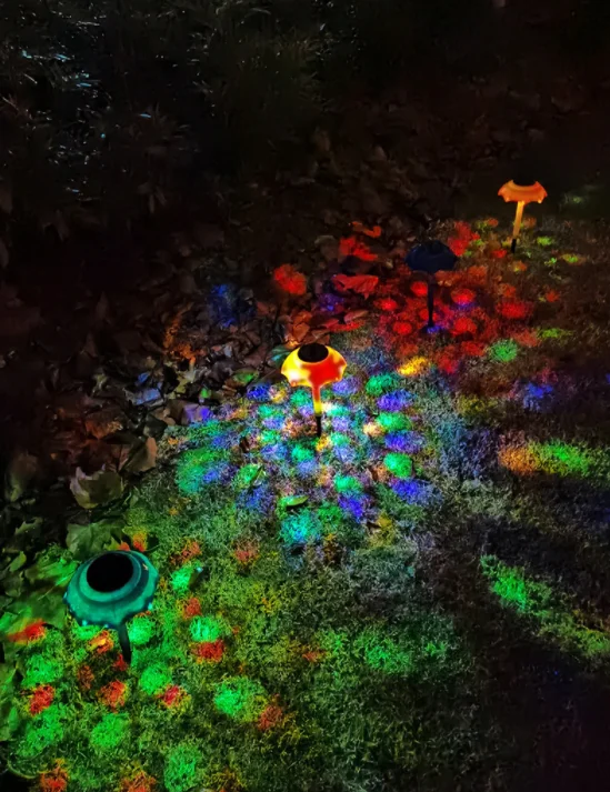 2021 New Solar Colorful Flashing Umbrella Garden Lawn Lamp - Image 5