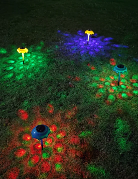 2021 New Solar Colorful Flashing Umbrella Garden Lawn Lamp - Image 4