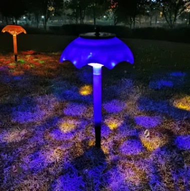 2021 New Solar Colorful Flashing Umbrella Garden Lawn Lamp - Image 3