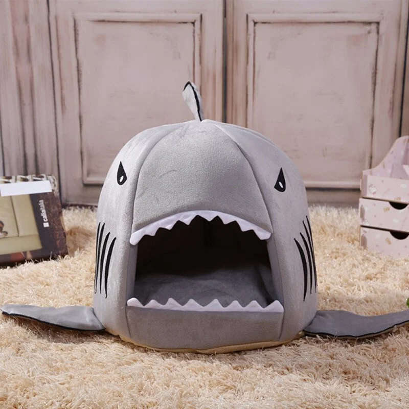 Shark Pet Cave Bed