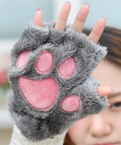 Alternative view of Kawaii Cat Paw Mitten (Fingerless) (1pc)
