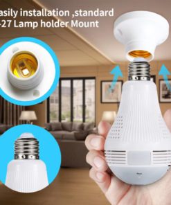 Early Bird Upgrade Wireless 360° Panoramic Wifi HD 1080P Motion Activated Light Bulb Camera