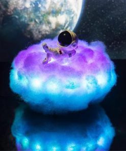 Alternative view of LitUp Resting Astronaut On Cloud RGB LED Lamp