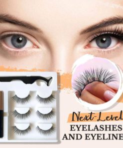 Next-Level Magnetic Eyelashes and Eyeliner 3 Pairs Set