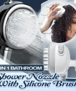 2 In 1 Bathroom Shower Nozzle With Silicone Brush