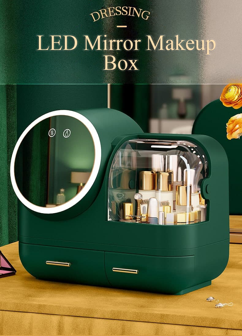 Makeup Box with LED Mirror - Buy Online 75% Off - Wizzgoo Store
