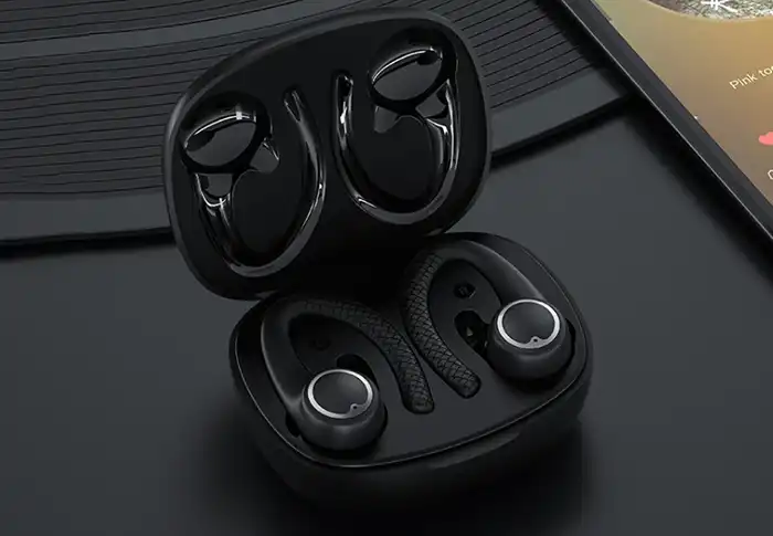 🔥Wireless Earbuds with Earhooks - Waterproof & Stereo Noise Cancelling Sport Bluetooth Headphones - Image 3